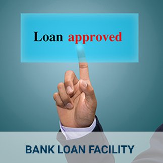 An executive pointing towards Loan Approved