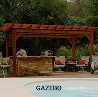 A beautiful wooden Gazebo